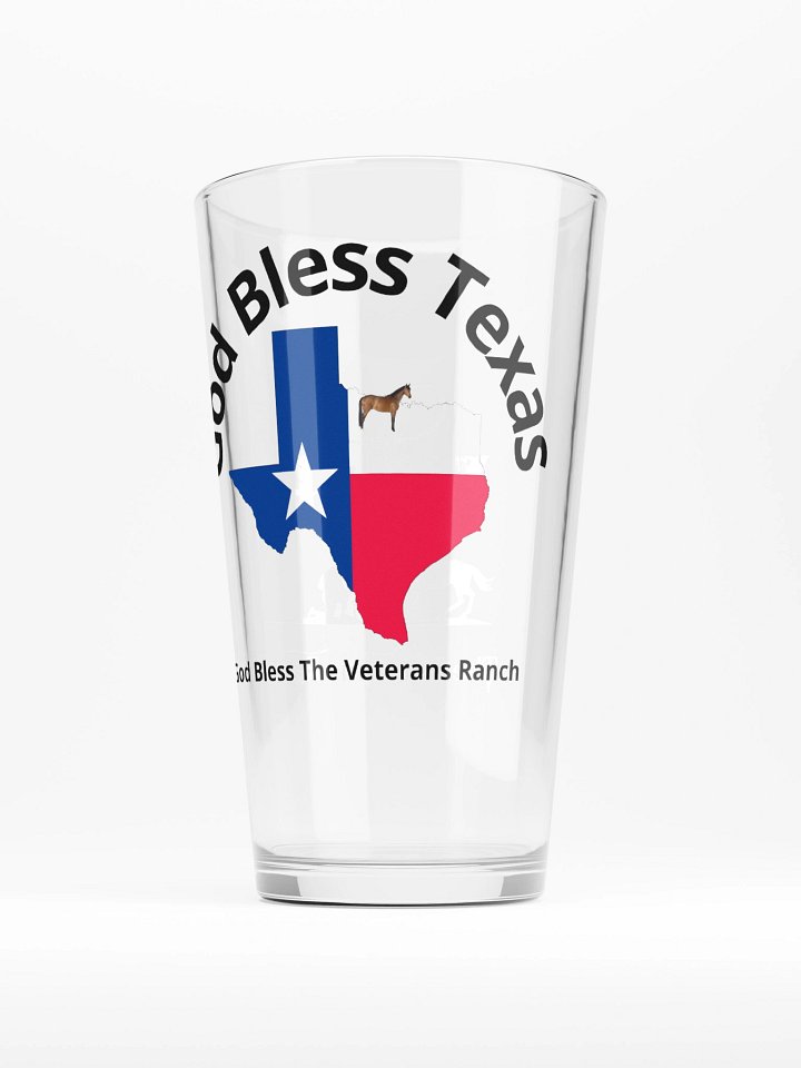 God Bless Texas Pint Glass product image (1)