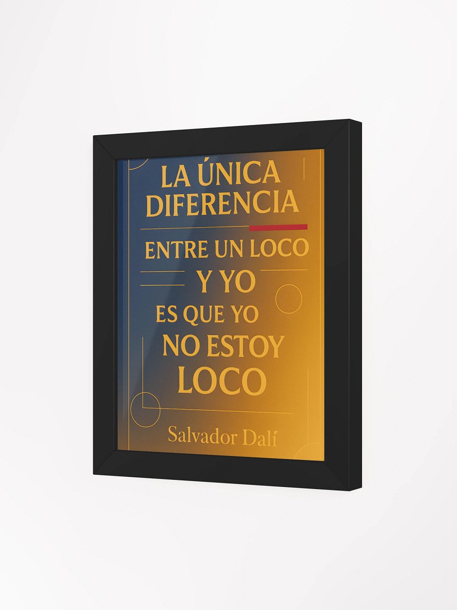 Póster ultra-premium Salvador Dalí con cita surrealista española trending 2025 product image (3)