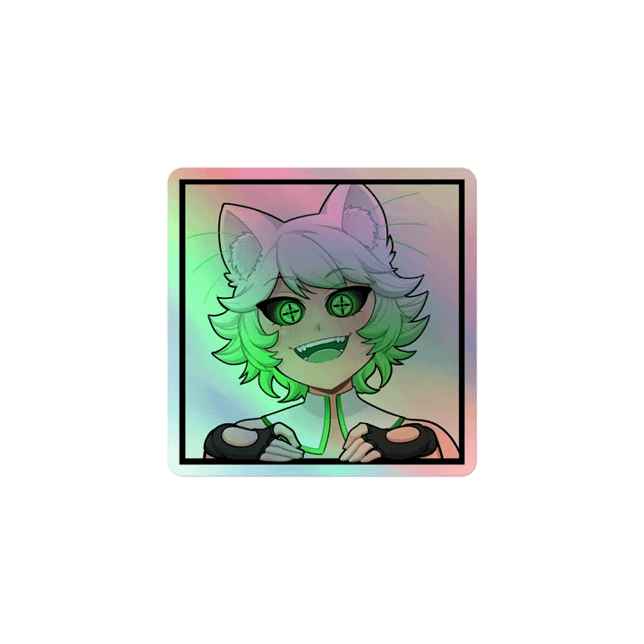 Happy Cat (Holographic Sticker) product image (1)