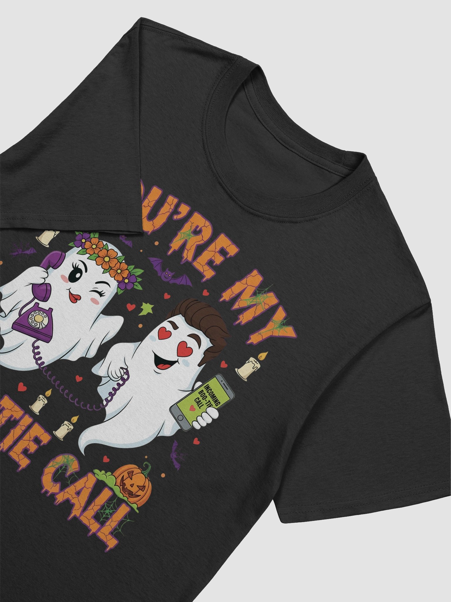 Boo-Tie Call Ghosts Halloween Unisex T-Shirt product image (27)