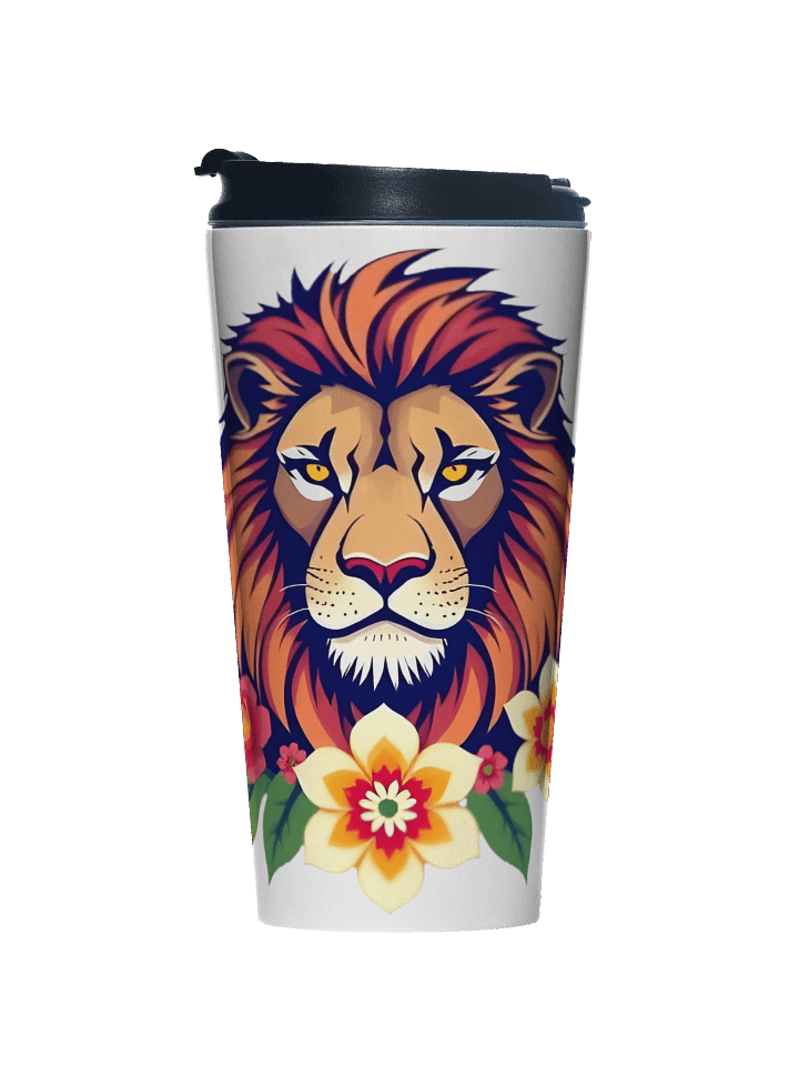 Floral Lion Travel Mug product image (1)