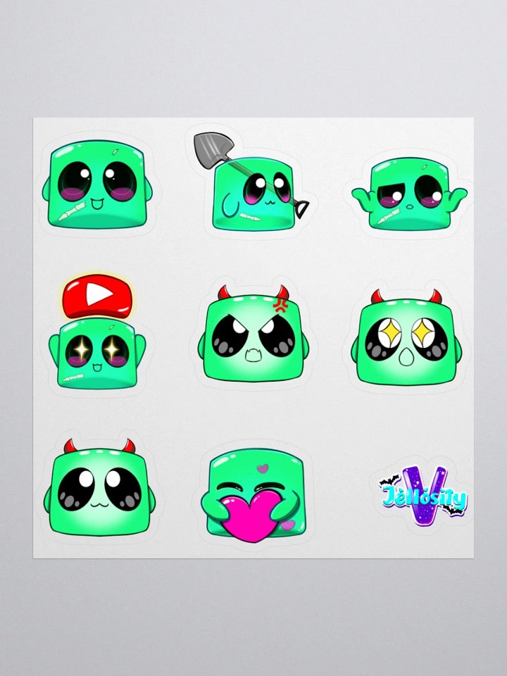 Jello and Baby Demon Sticker sheet product image (1)