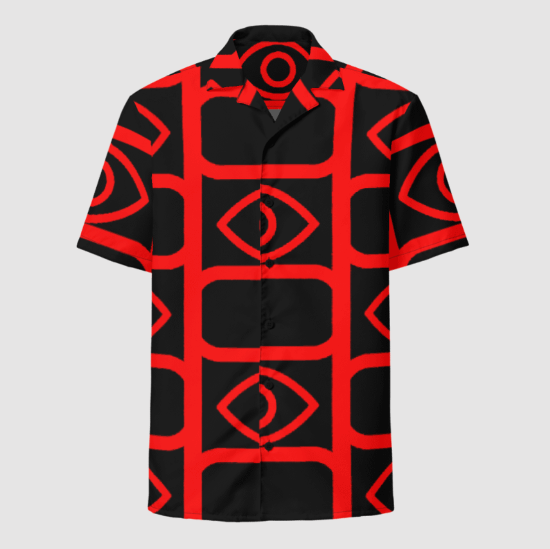 EyeSeeThru Logo Pattern Hawaiian Shirt product image (1)