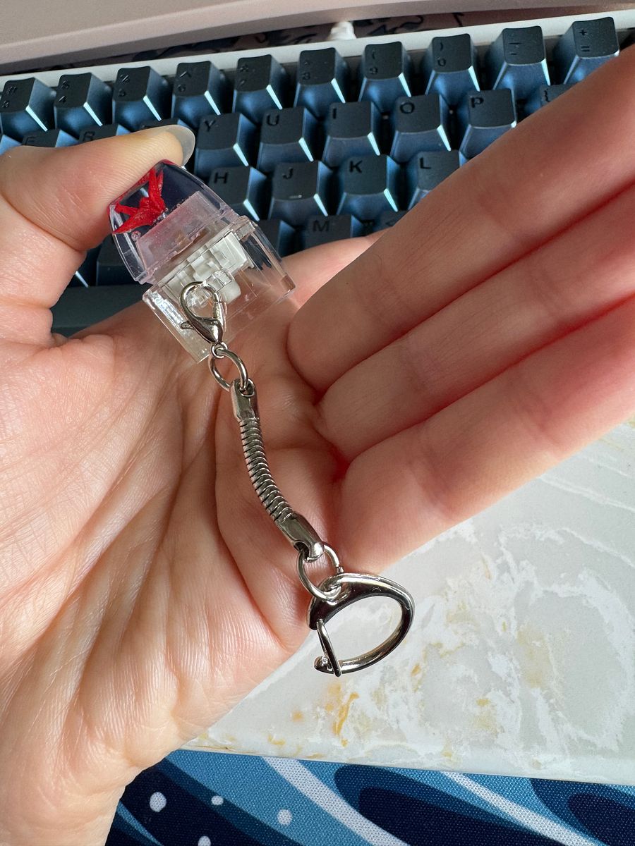 Clickable Crystal Crane Keychains product image (1)