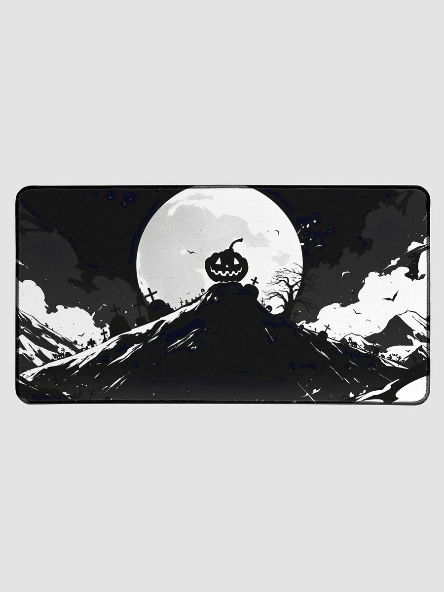 Jack-O-Lantern Halloween Black & White Mousepad product image (1)