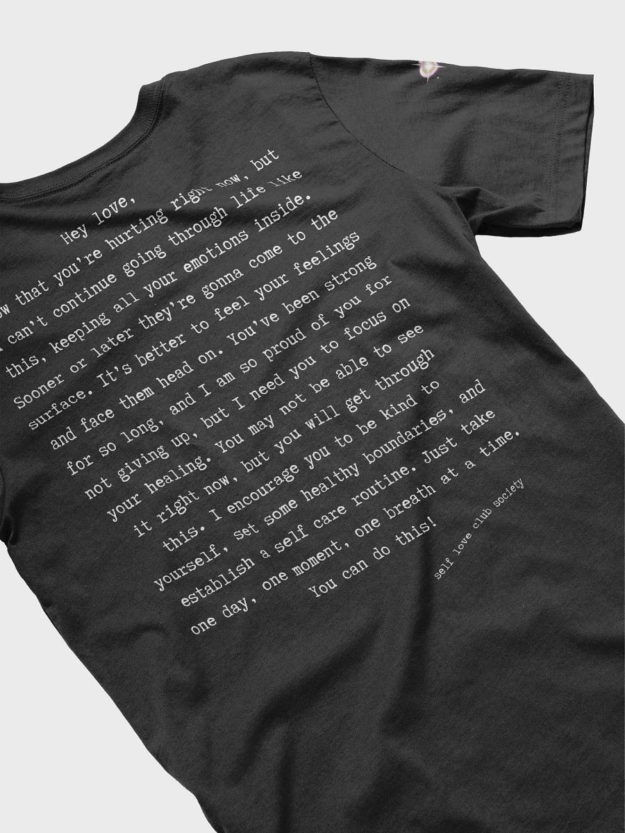 Gentle Fit | Comfort Tee | Hey Love | Logo | Self Love Club Society product image (4)