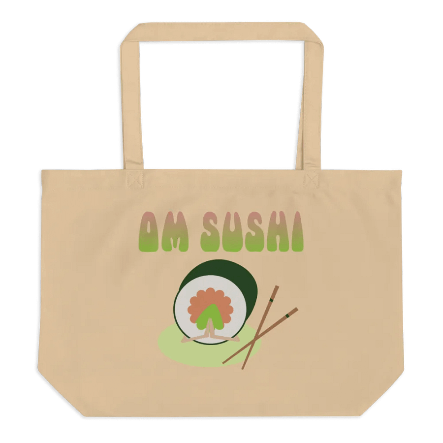 Quirky Om Sushi Eco-Friendly Large Tote Bag product image (2)