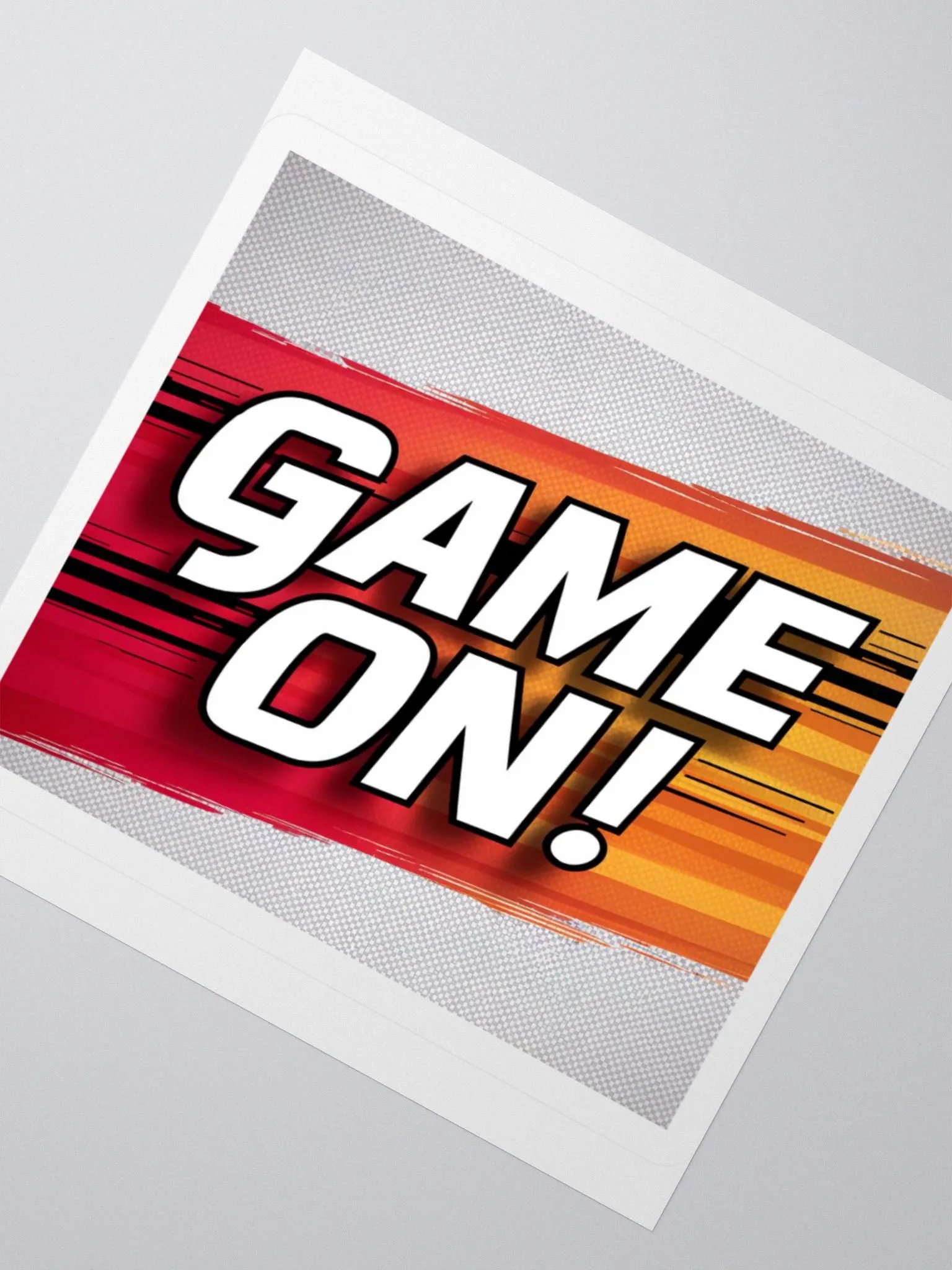 Exclusive 'GAME ON!' Motivational Sticker | Premium Kiss Cut Vinyl | Perfect for Gamers, Laptops, Cars & More product image (2)