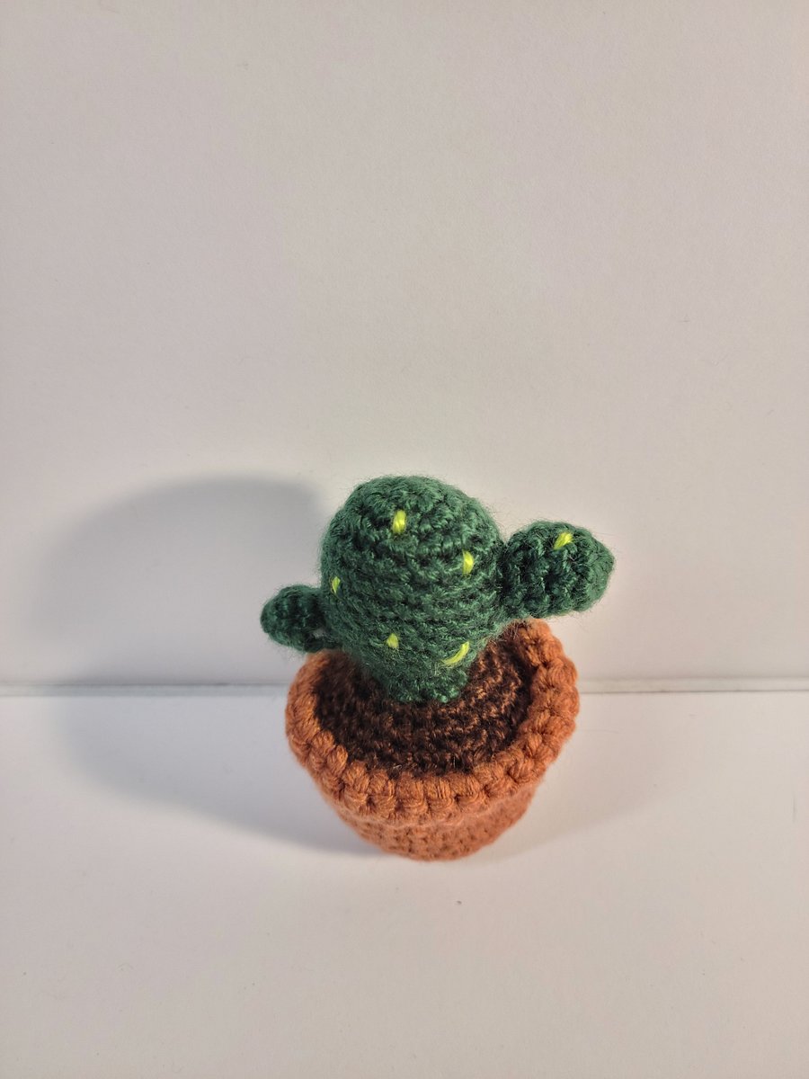 Handmade Amigurumi Mini Cactus Stuffed Animal product image (3)