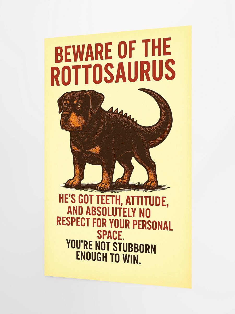 Beware of the Rottosaurus Poster product image (8)