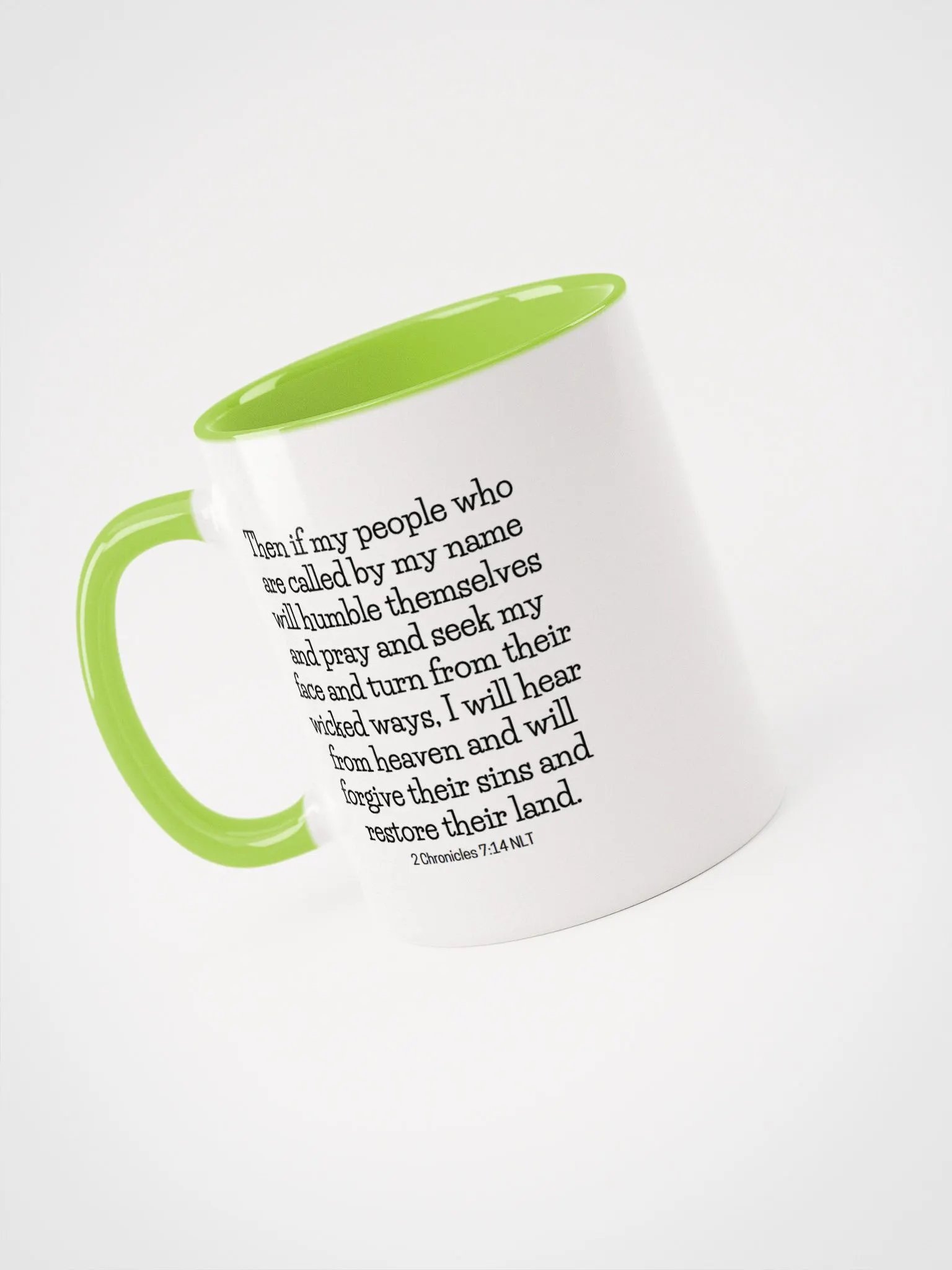If My People Who Are Called By My Name 2 Chronicles 7:14 Two-Tone Mug 11/15oz product image (3)