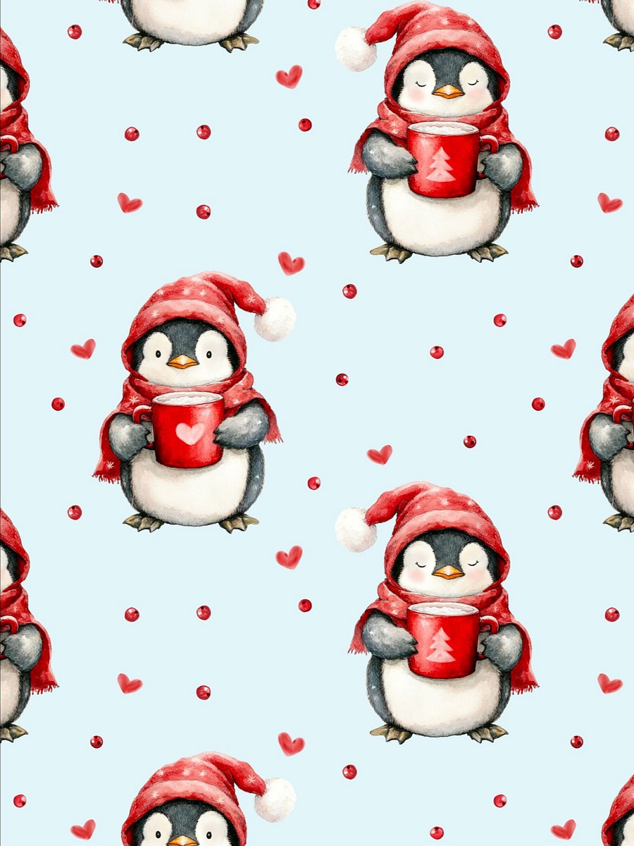 Chrismas Penquins - Non-Exclusive Pattern product image (3)
