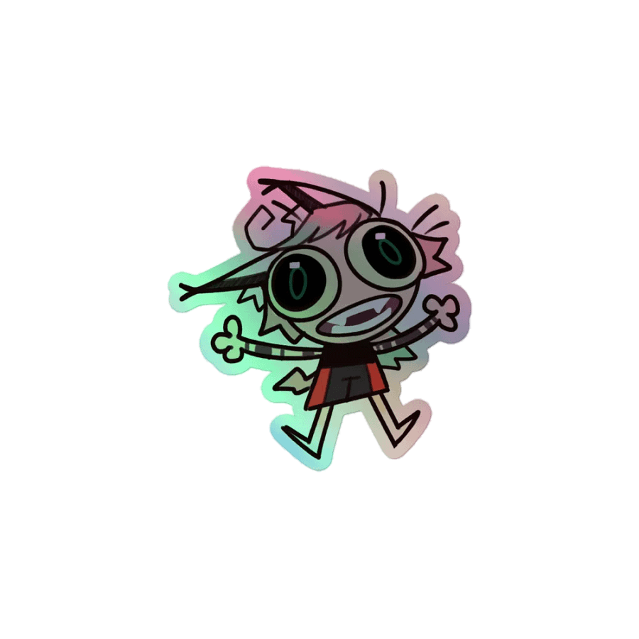 Weird Snebby Holographic Sticker product image (1)