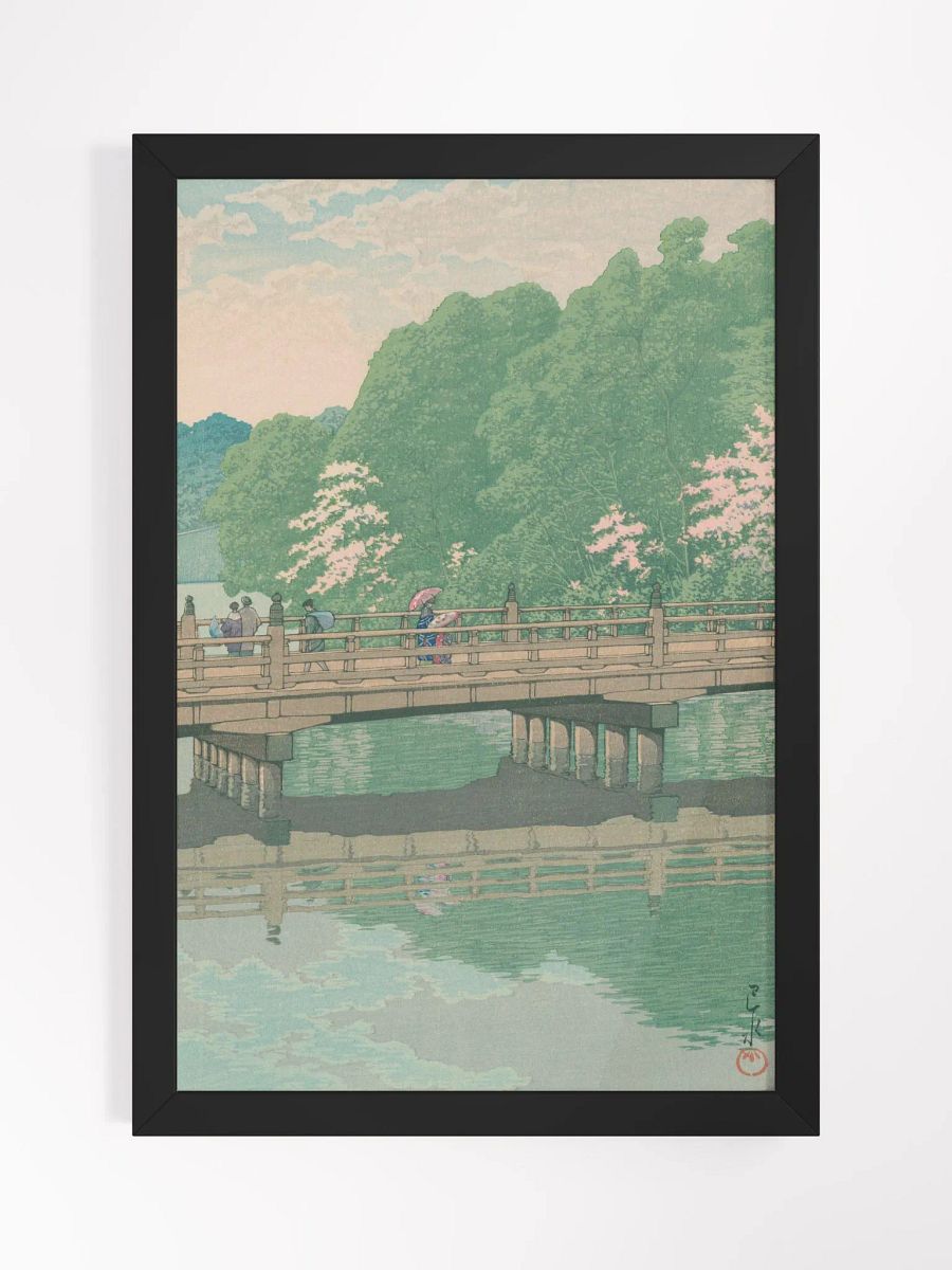 Late Autumn at Ichikawa - Kawase Hasui product image (1)