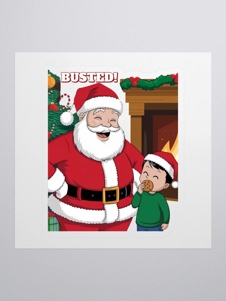 Busted! Santa Catching A Young Boy Eating His Christmas Cookies product image (1)