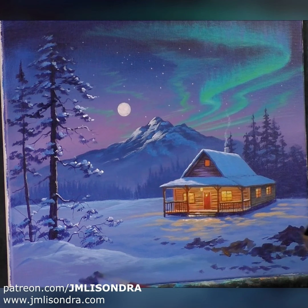 How to paint winter night? #art #artwork #painting #acrylic #acrylicpainting 
#ToGodBeTheGlory #jmlisondraArts 

Music Title:...