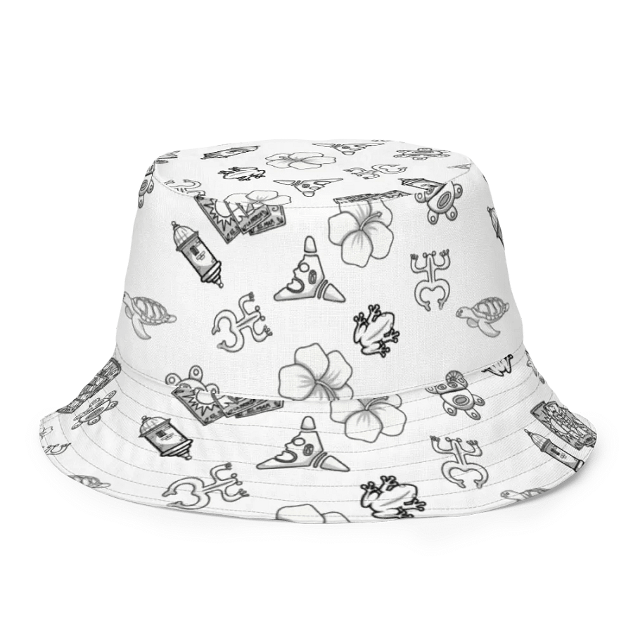 Borinken Collection Reversible Bucket Hat - Puerto Rican Tattoo-Inspired product image (8)