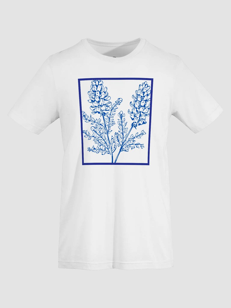 🌸 Framed Bluebonnet Line Art T-Shirt | Bella+Canvas Unisex Tee | Elegant Texas Wildflower Design product image (45)