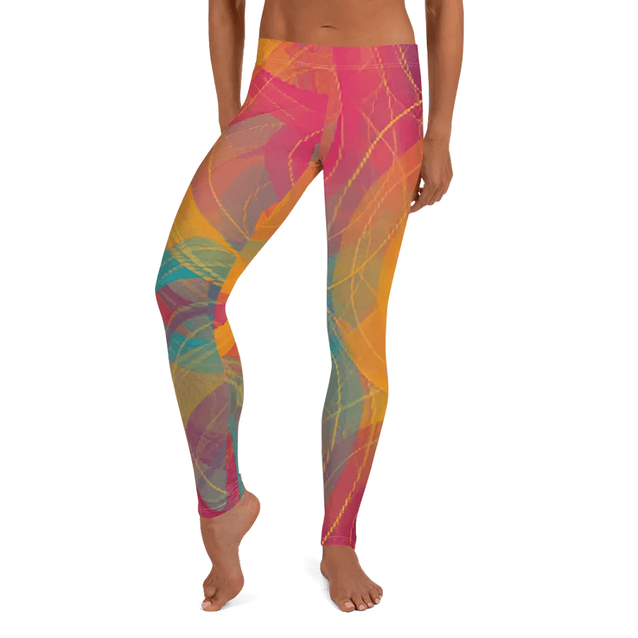 Vibrant Spiral Dreams Leggings product image (9)