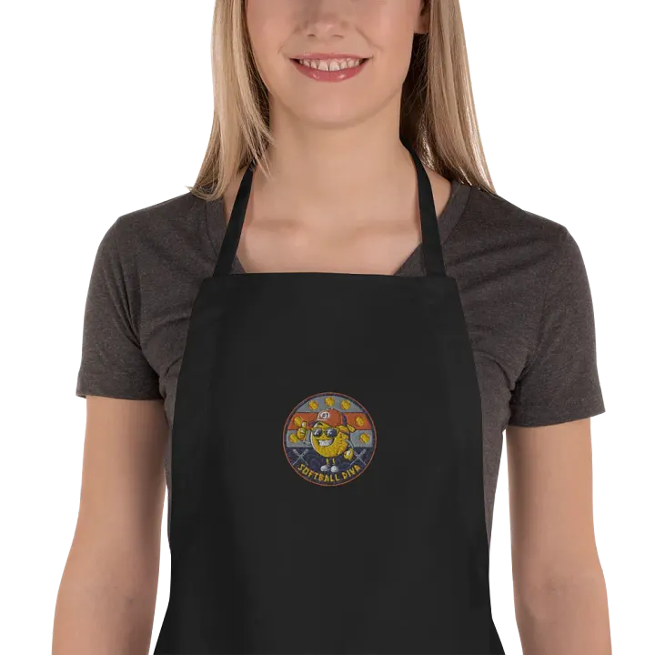Softball Diva Embroidered Apron product image (1)