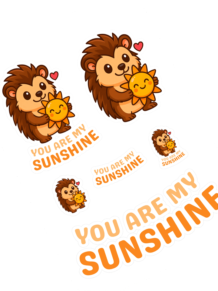 You are my sunshine sticker sheet product image (1)