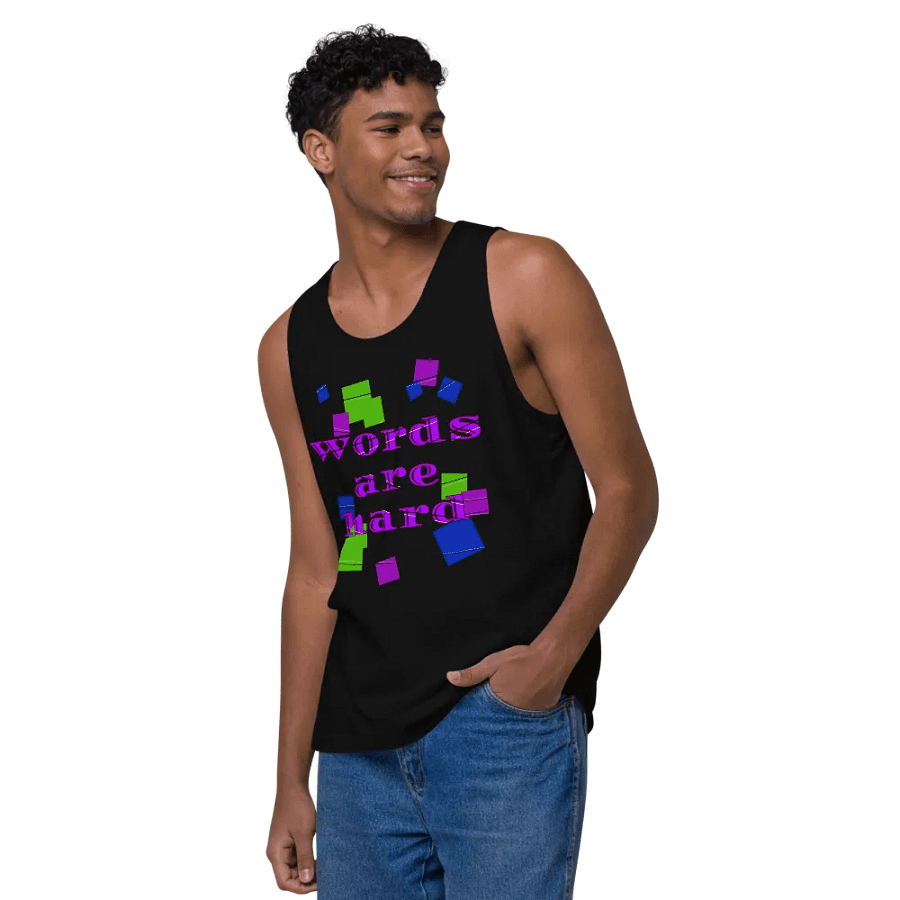 Words are hard Men's Tank Top product image (8)