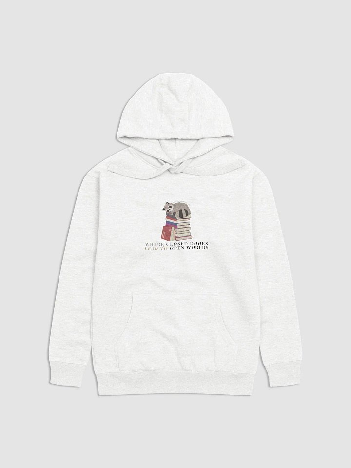 Dreamy Bookworm Raccoon Hoodie product image (1)