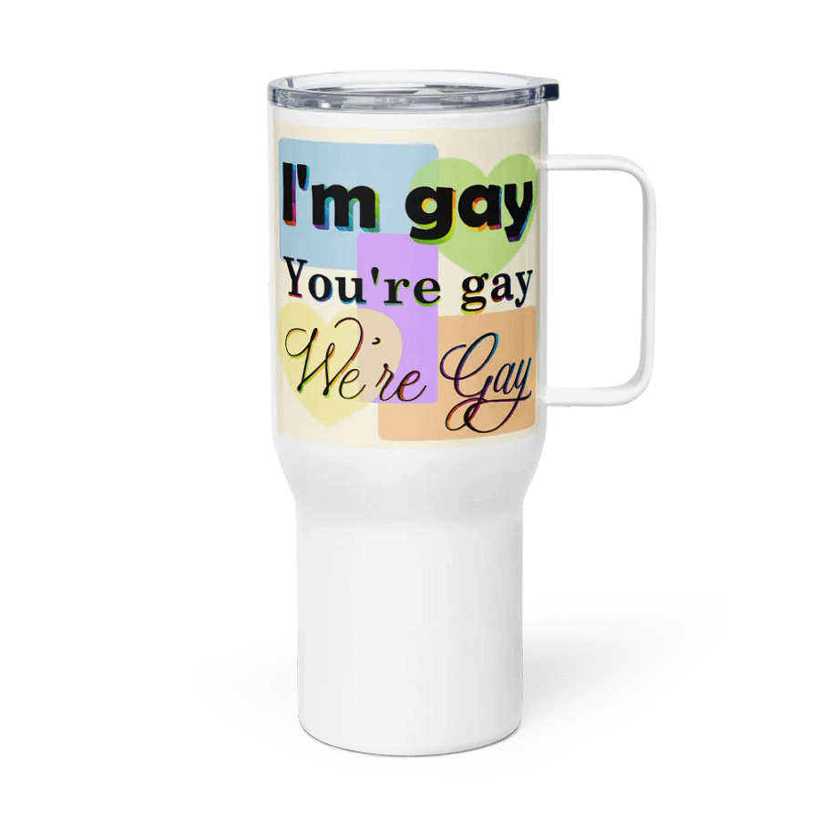 We're Gay Insulated Cup with Handle product image (5)