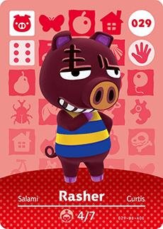 Rasher # 029 Animal Crossing Series 1 product image (1)