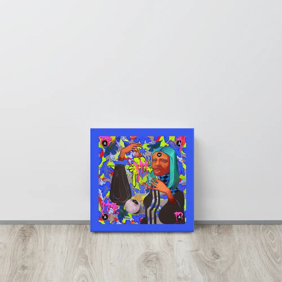Pumpkin Witch Square Canvas Print product image (7)