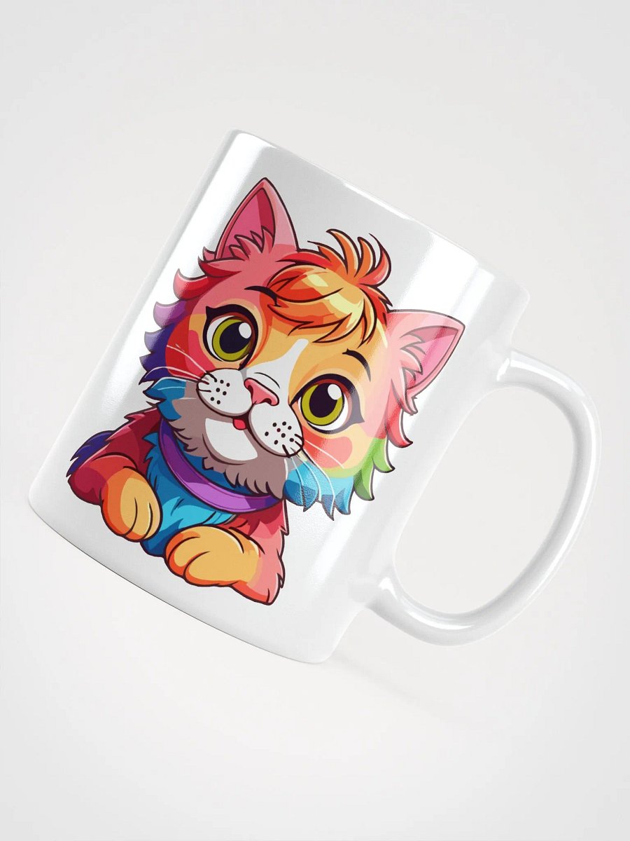 Cute Rainbow Color Cat 4 , Mug product image (7)