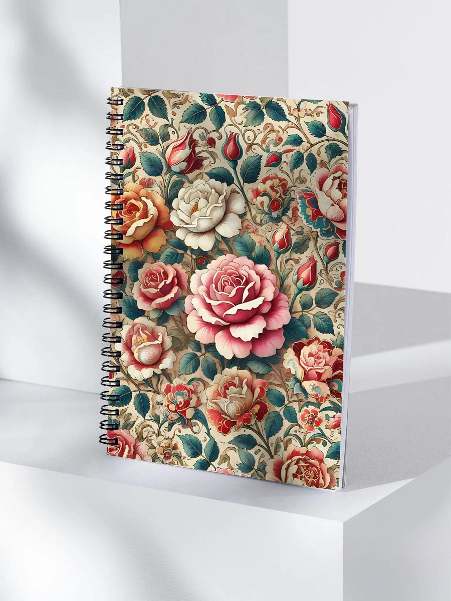 Royal Floral Spiral Notebook product image (4)