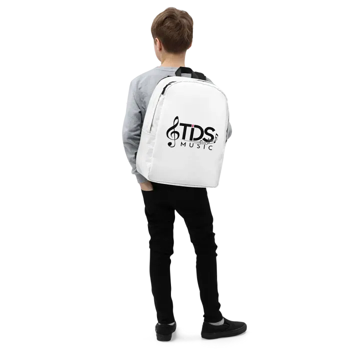 TDS Music White Minimalist Backpack product image (2)