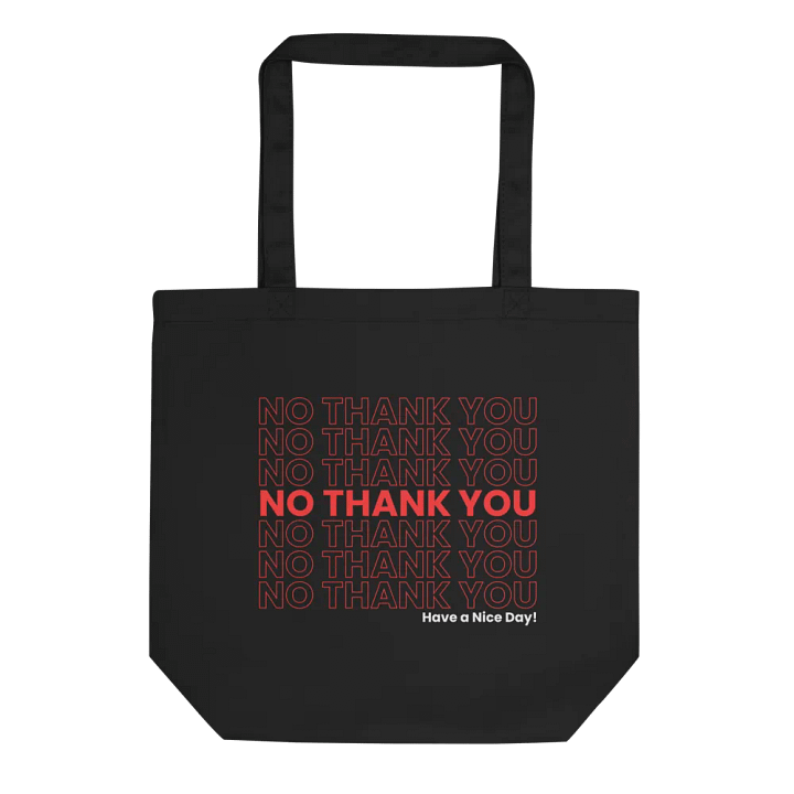 No Thank You Tote (Black) product image (1)