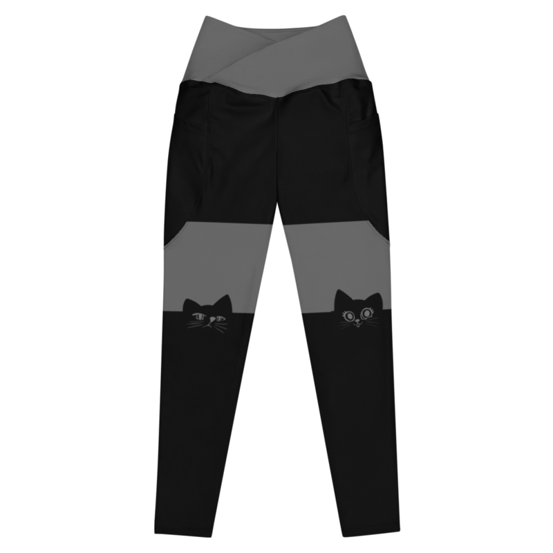 Crossover leggings with pockets : LUIGI & ARIEL DESIGN product image (1)