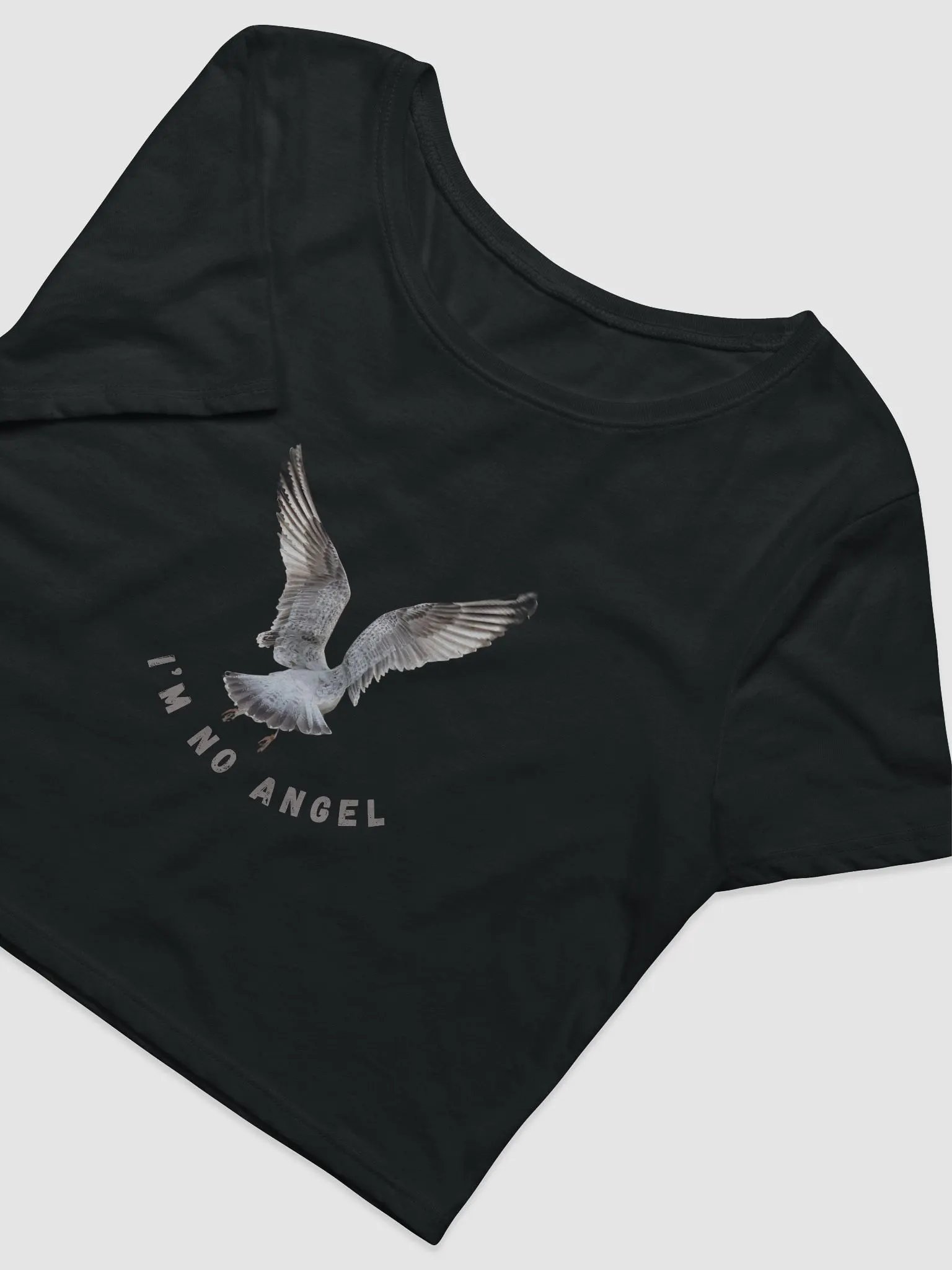 I'm No Angel Seagull Crop T-shirt product image (5)