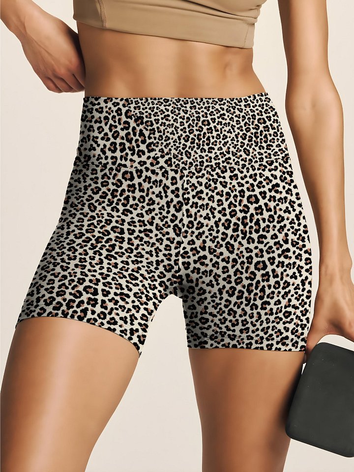 Printed Shorts "Abstract Animal Leopard Skin Fur Pattern" product image (1)
