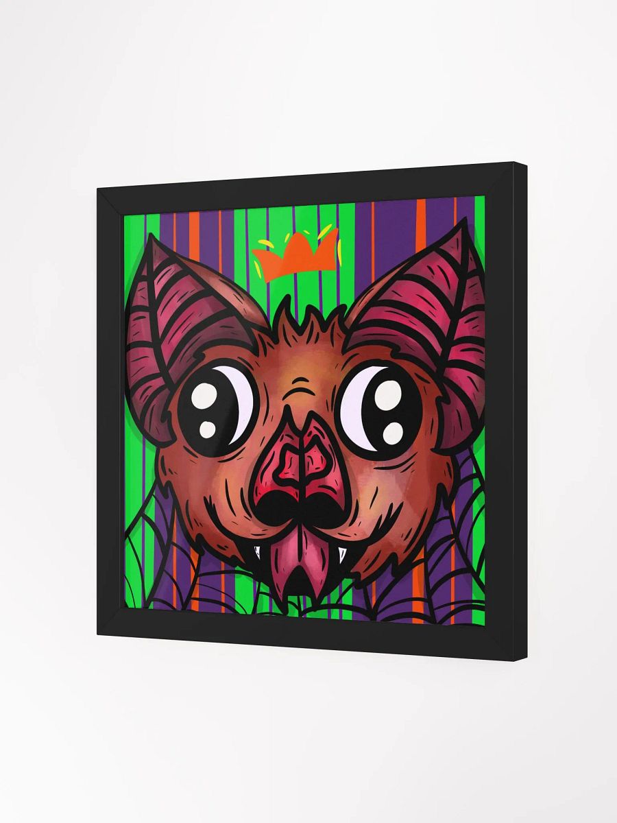 Tobias the bat full color framed print product image (2)
