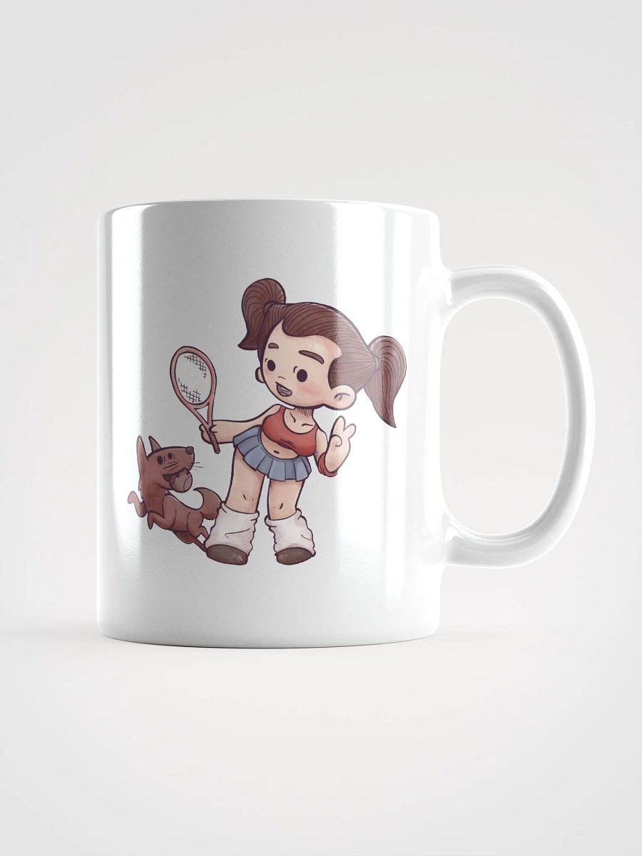 She & Her Pet | White Glossy Mug product image (1)