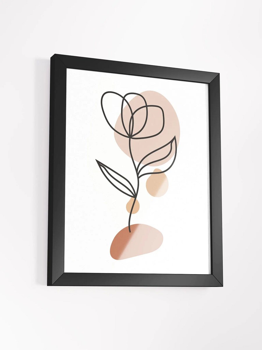Minimalist Floral Framed Poster product image (41)