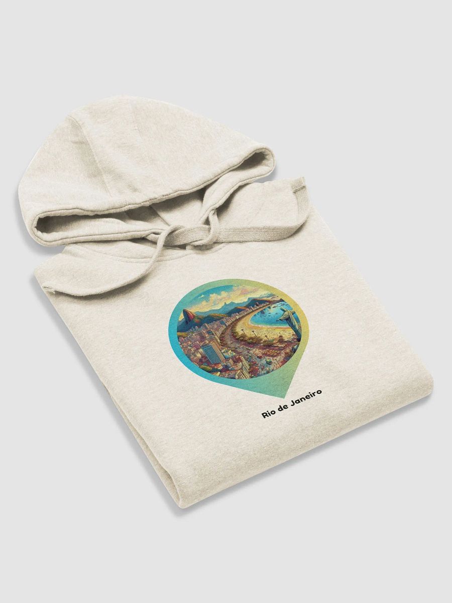 Coastal Cityscape Premium Hoodie | I Design Rio de Janeiro product image (6)