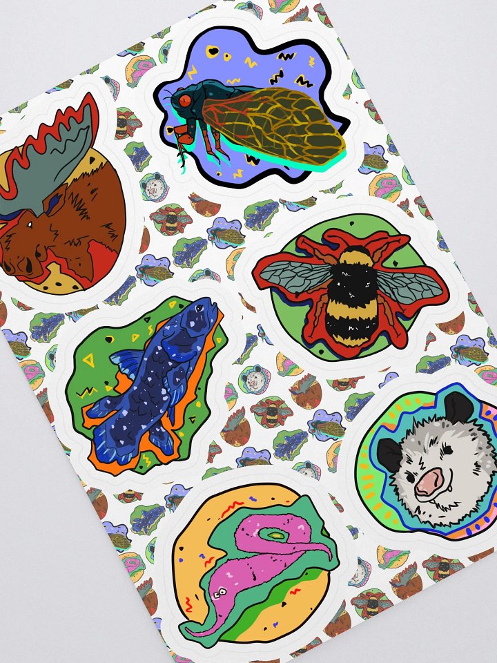 Vaporanimals bubble free sticker sheet product image (2)