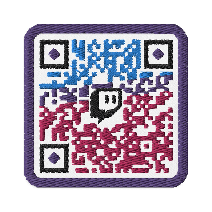 MA Twitch QR Code Embroidered Patch product image (1)