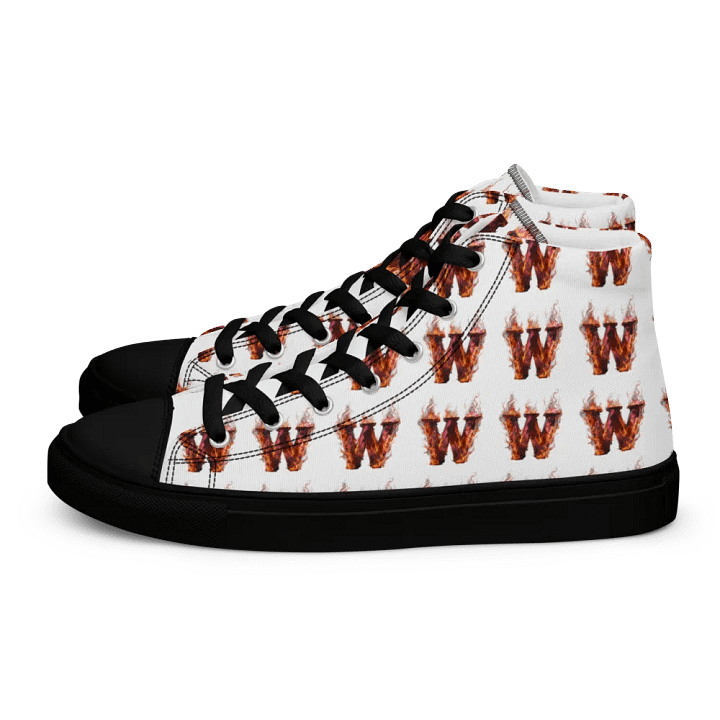 Whiskey Glass Grid Women's High Top Shoes product image (1)