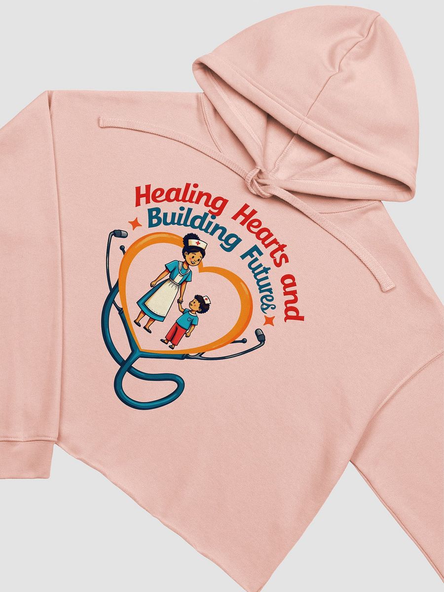family oriented, Healing Hearts and building future Crop Hoodie product image (22)