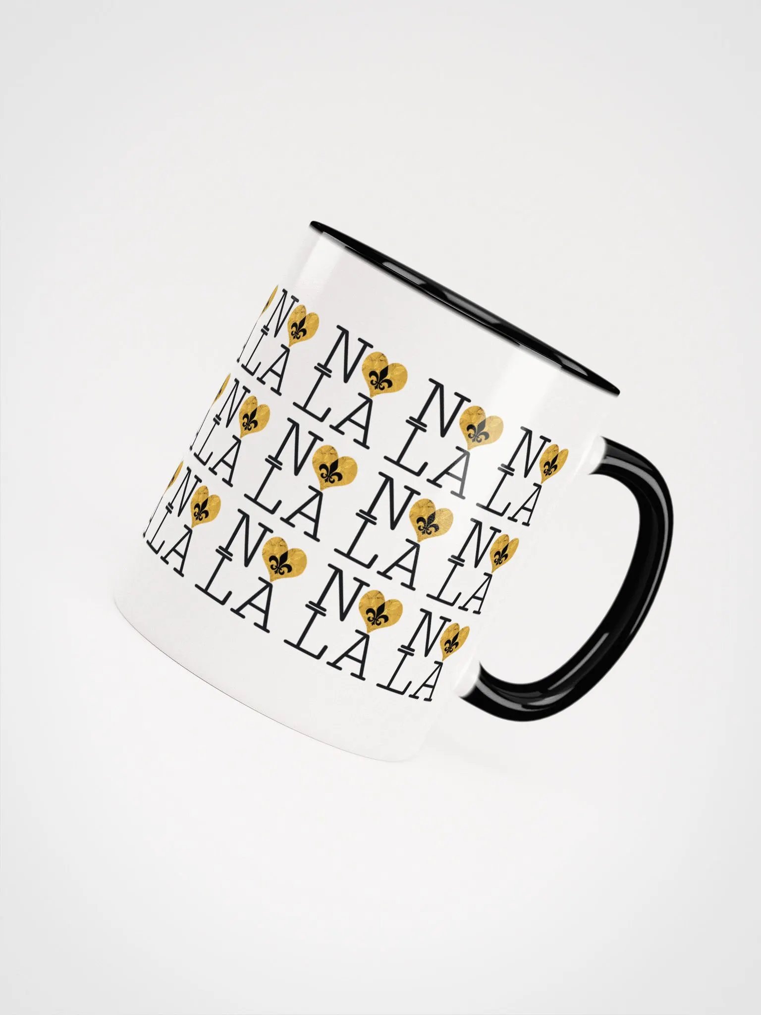 I LOVE NOLA **LEGACY COLOR MUG** (GOLD WRAP HEART INFINITY WALL) product image (19)