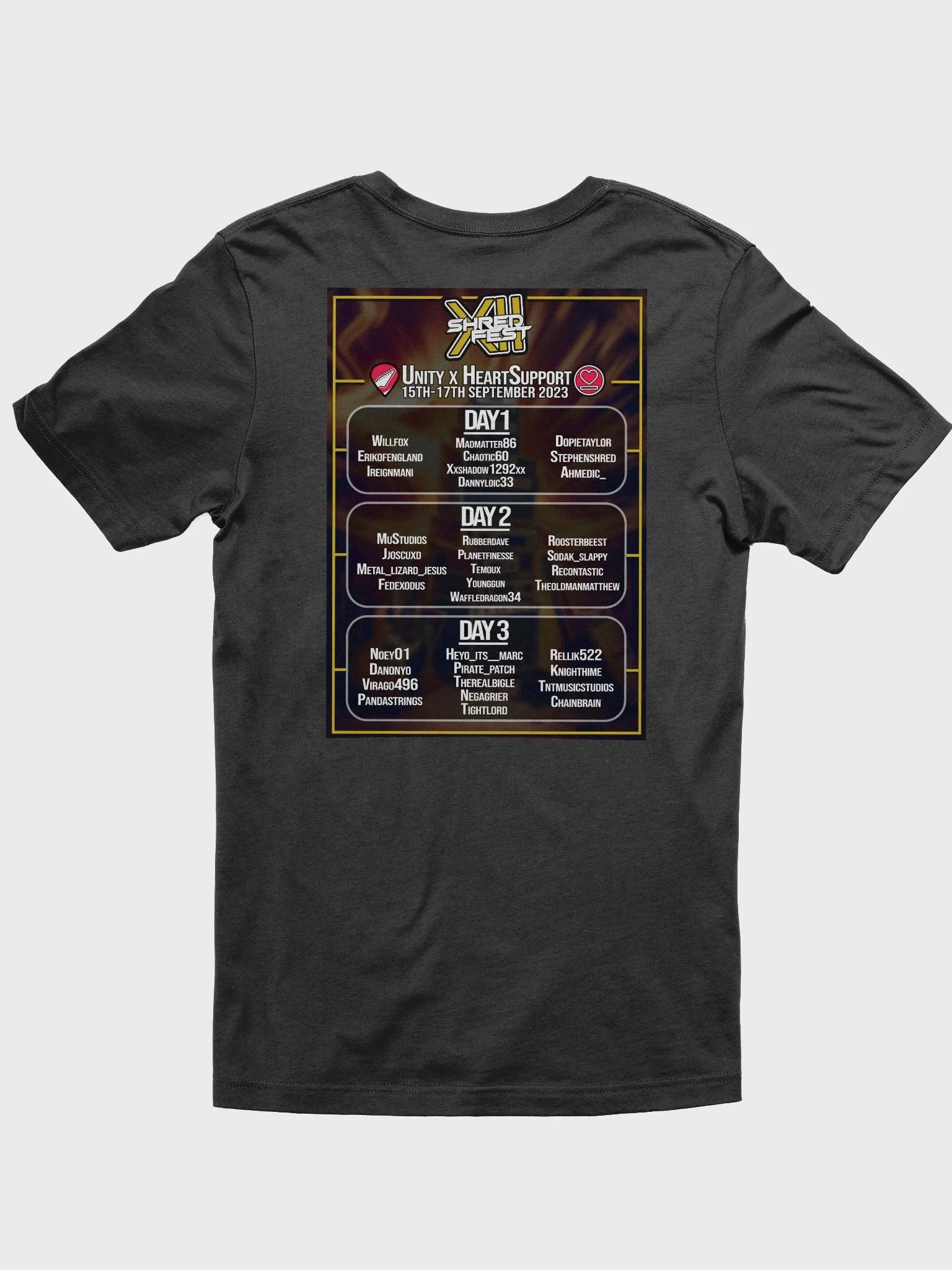 Shredfest 12 Lineup Tee product image (11)