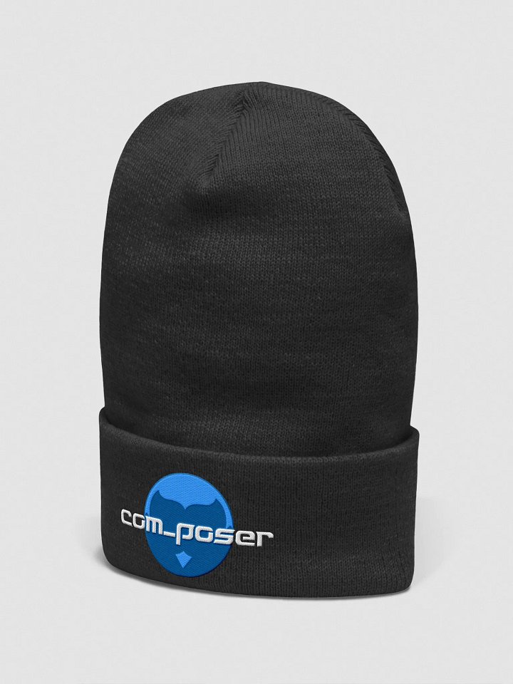 Poser Cuffed Beanie (White Logo) product image (2)