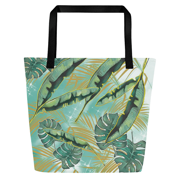 Leafy Paradise Print Tote | Tropical Tote product image (1)