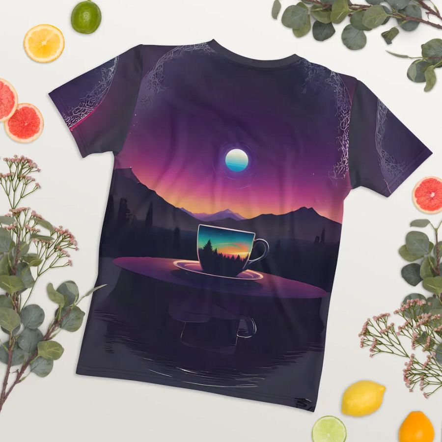 Coffee Sunset All Over Print T-shirt product image (7)